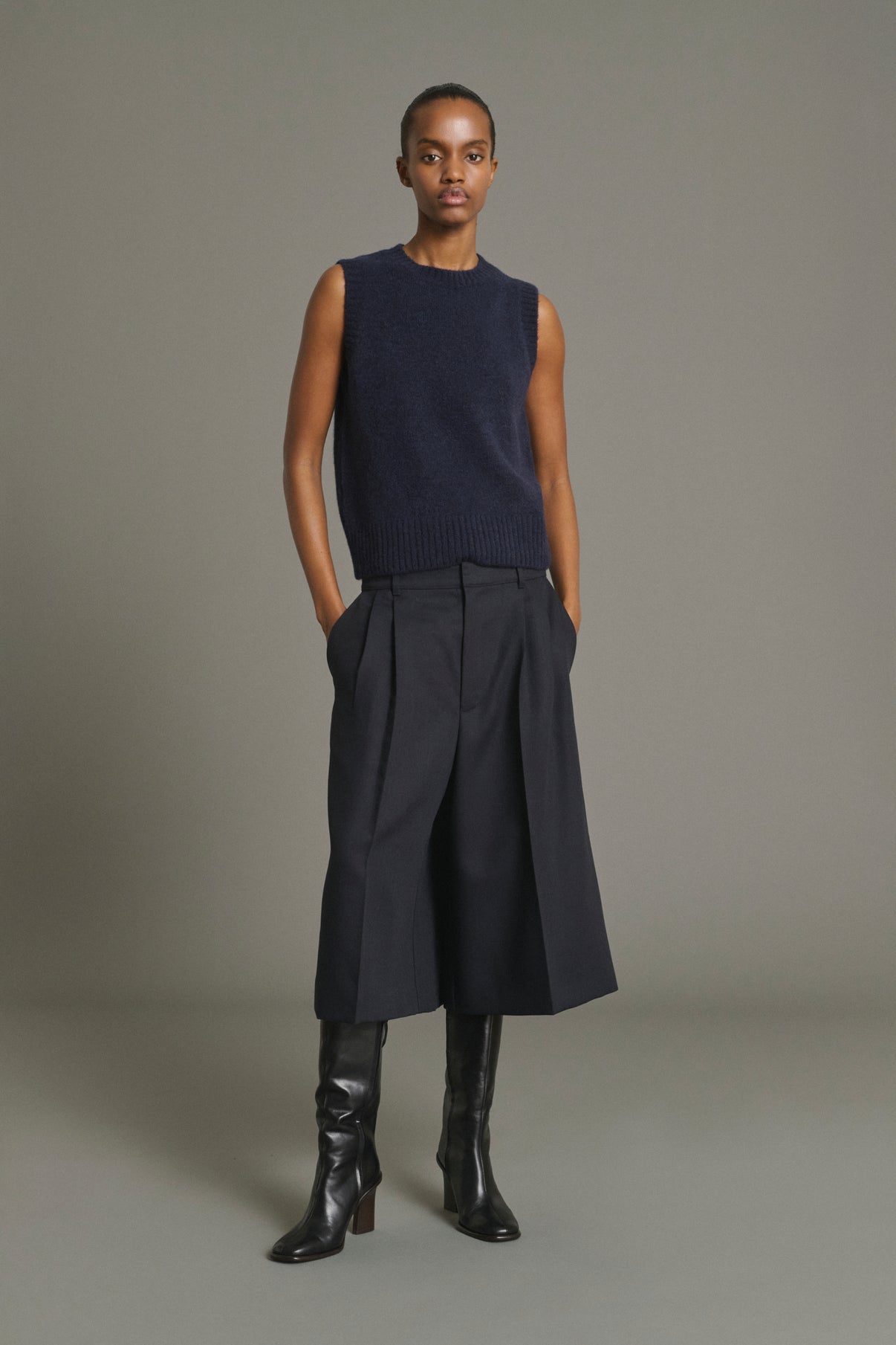 Pull Namaste - Navy - Laine - Femme vue 4