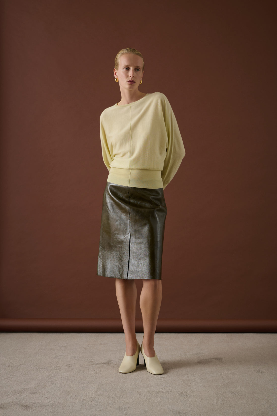 Escarpins Thea - Ivoire - Cuir - Femme