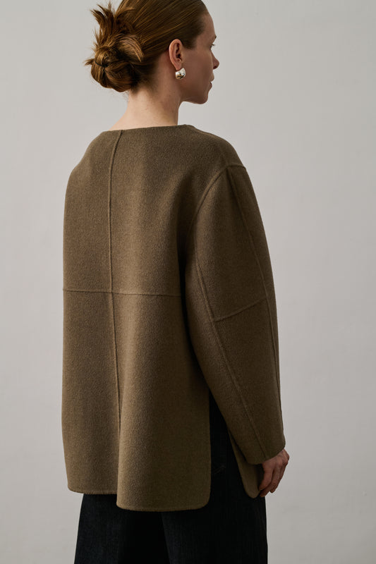 Pull Valerianne - Beige/Gris - Laine - Femme