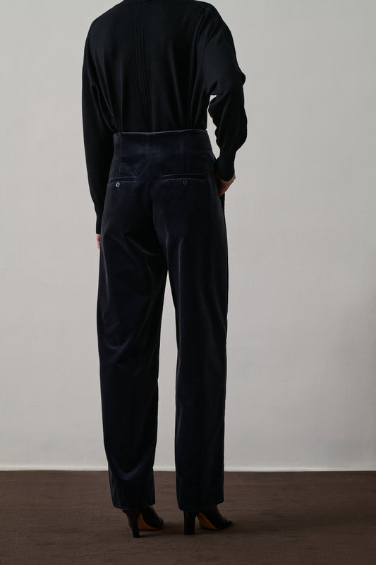 Pantalon Celestin - Gris Anthracite - Coton - Femme