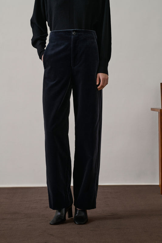 Pantalon Celestin - Gris Anthracite - Coton - Femme