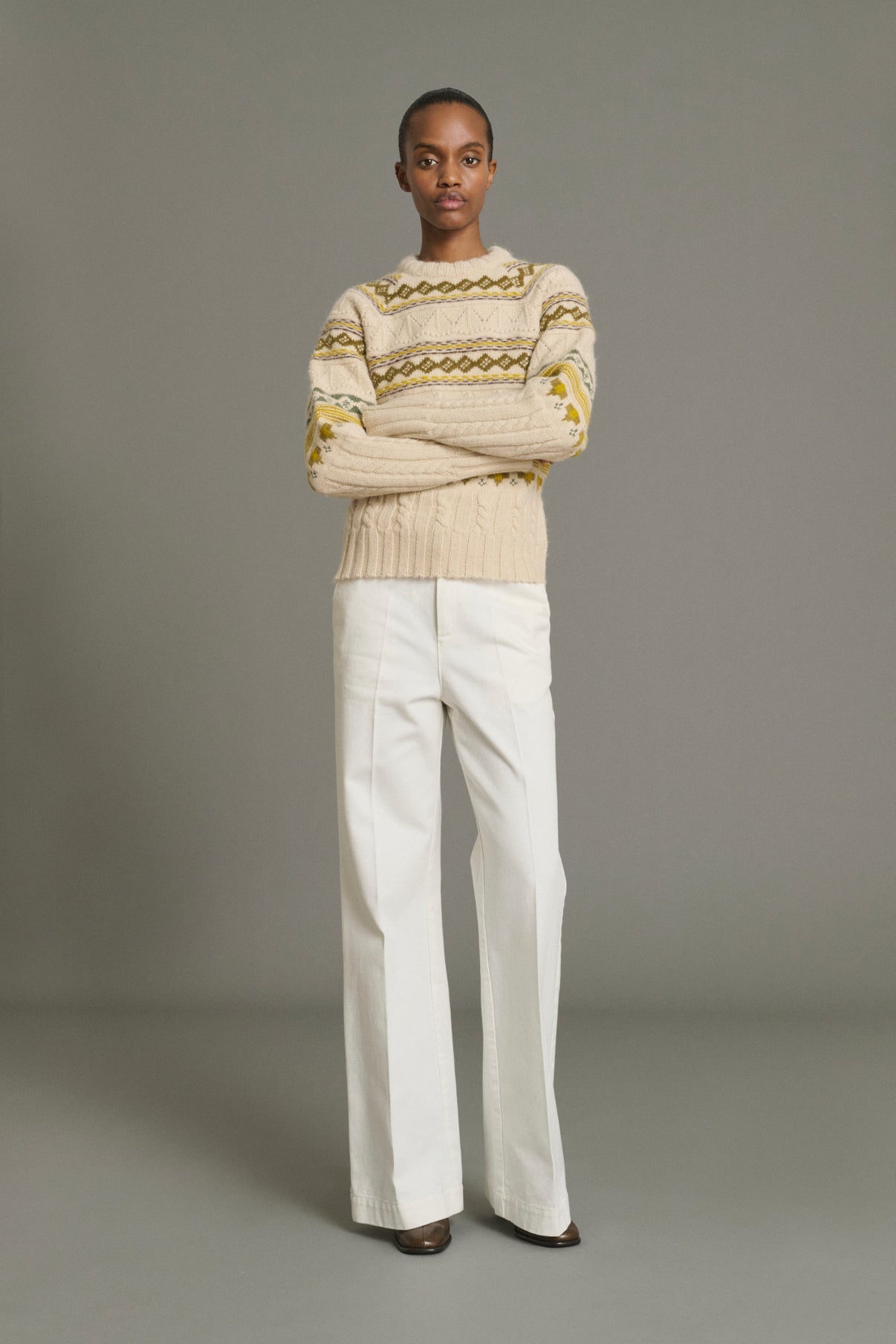 Jean California - Craie Denim Évasé Femme - Soeur vue 5