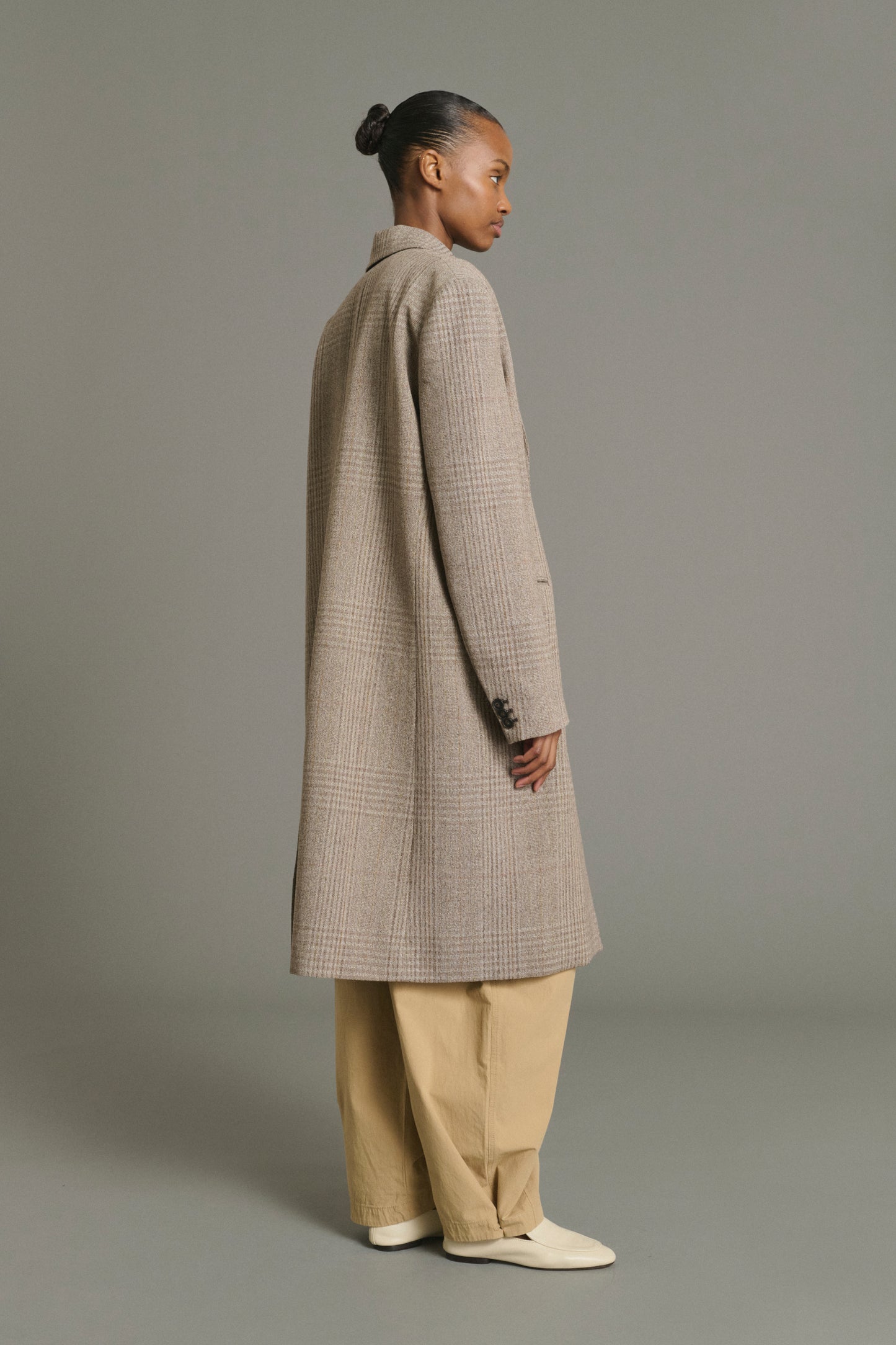 Lincoln coat - Brown/Beige - Wool - Women