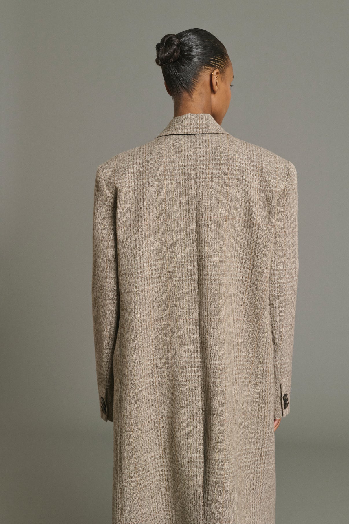 Lincoln coat - Brown/Beige - Wool - Women vue 5