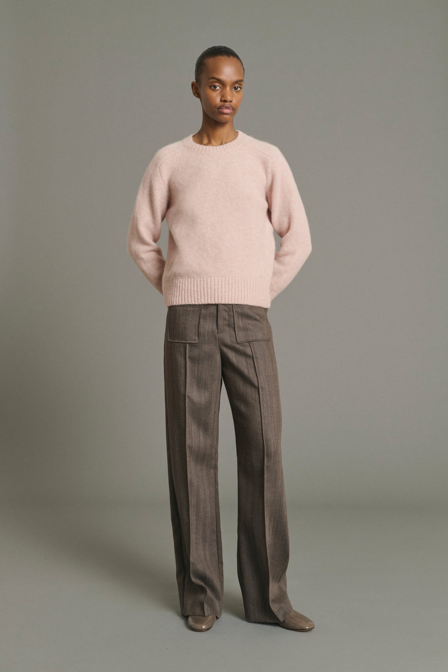 Pull Envie - Rose Pâle - Laine - Femme