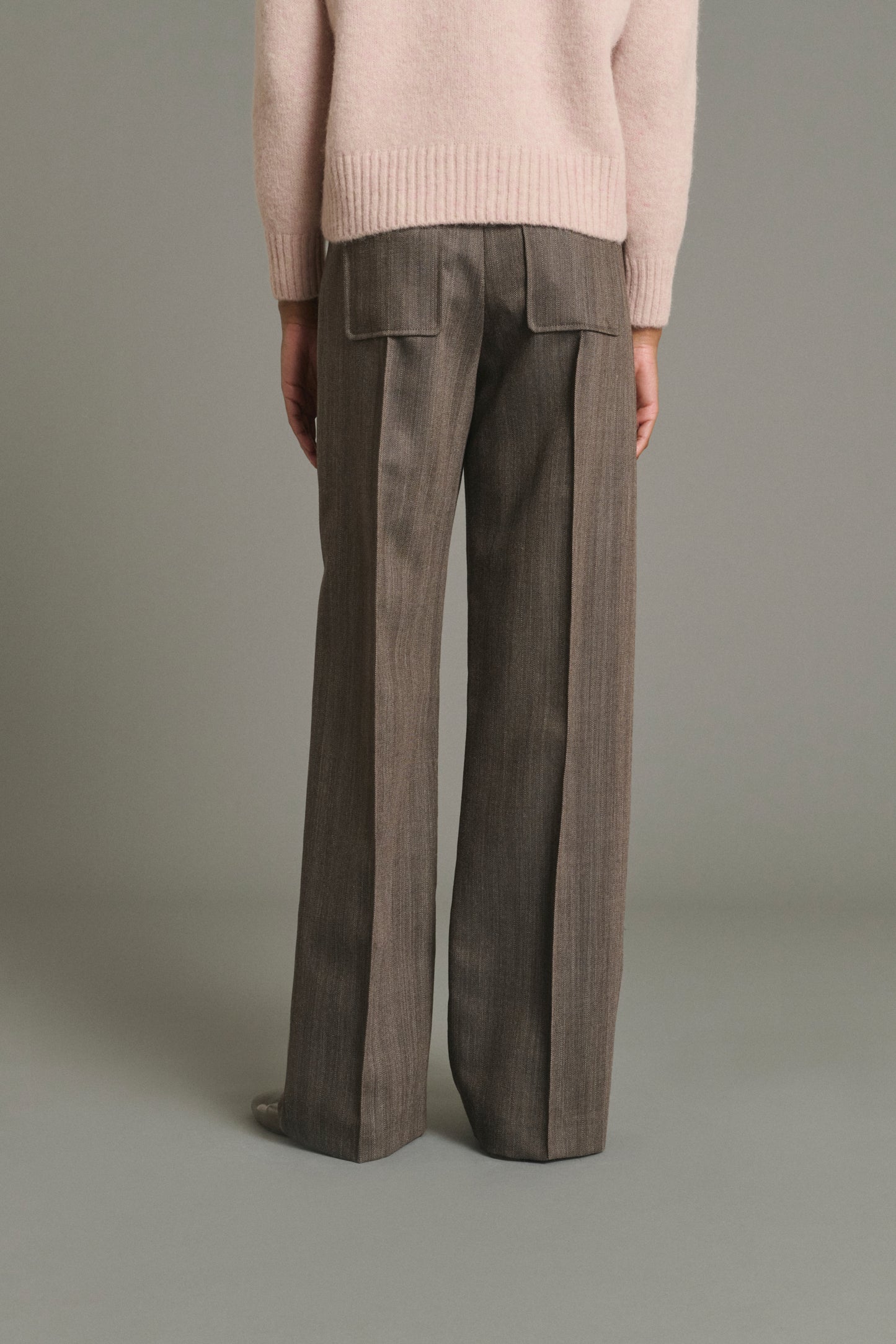 Pantalon Harold - Marron Glacé - Laine - Femme