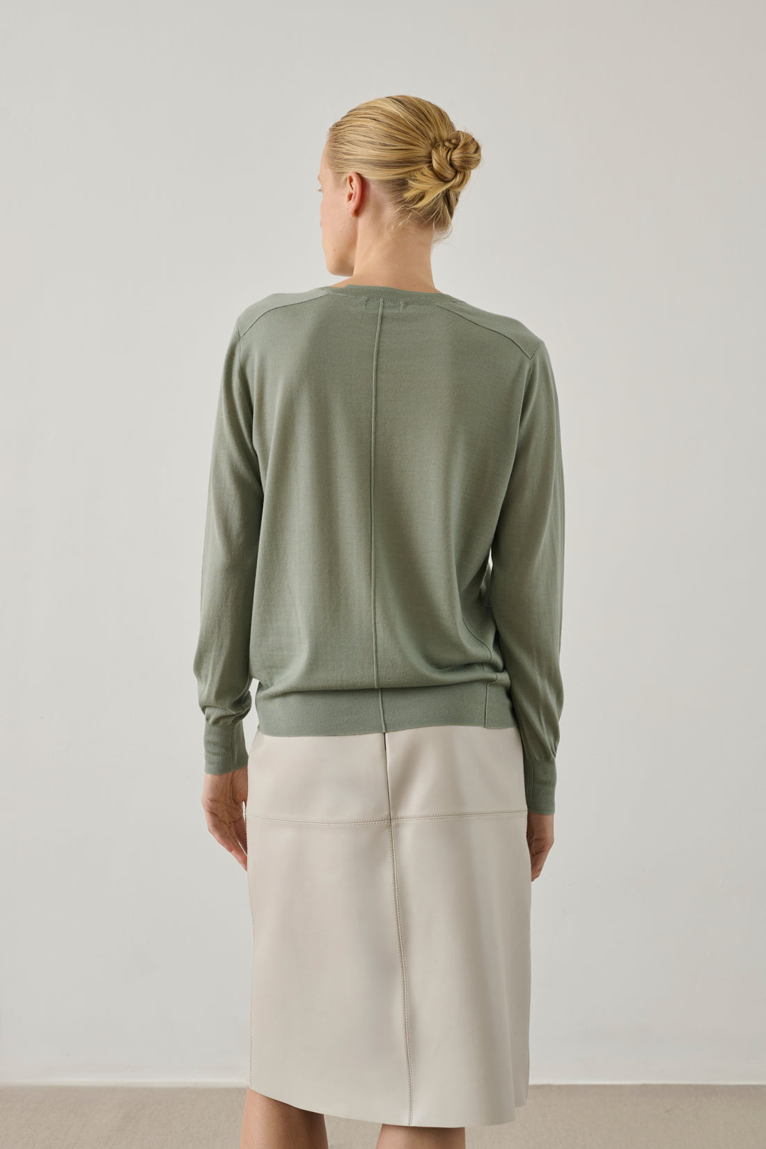 Aussie Sweater - Mint Merino Wool Women's - Soeur