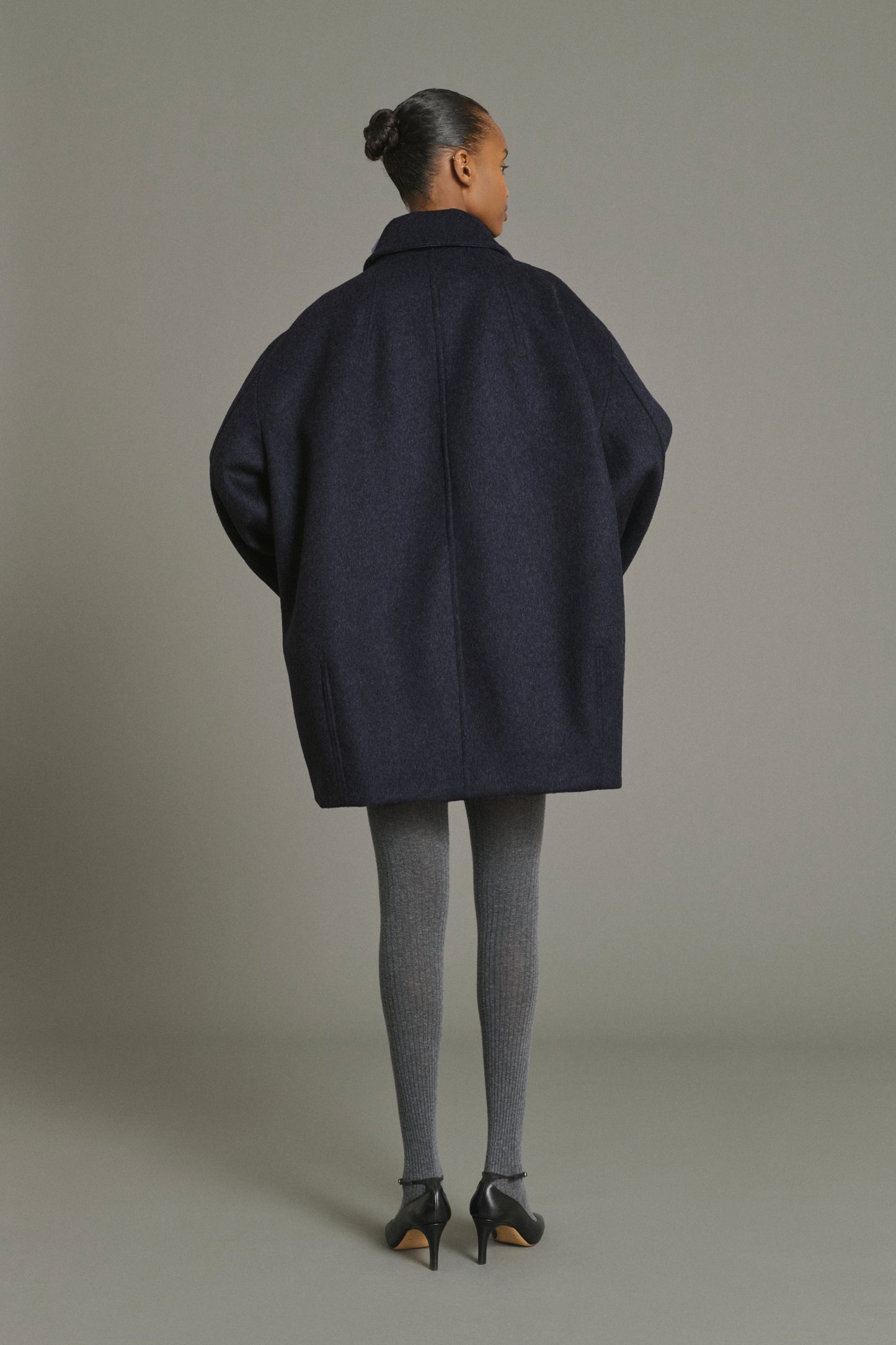 Manteau Kasper - Dark Navy - Laine - Femme