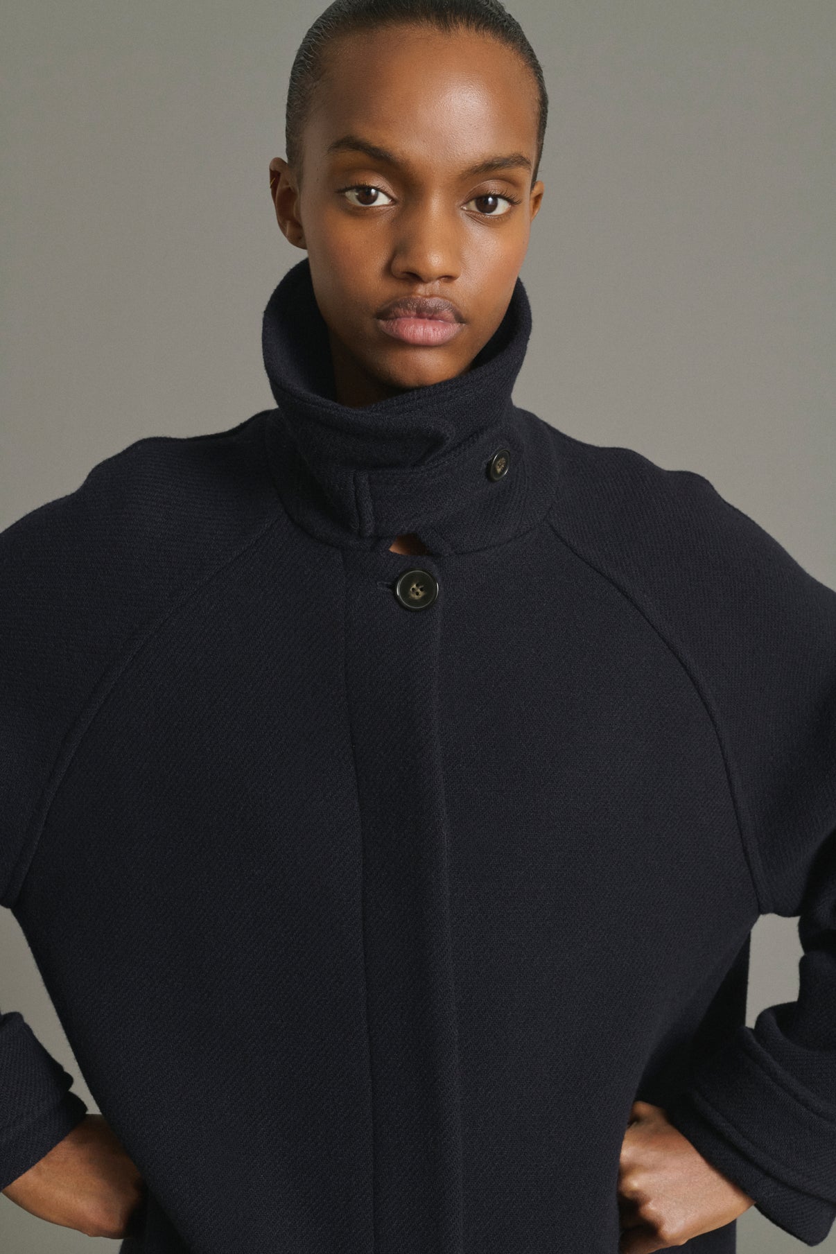 Manteau Berlin - Navy - Laine - Femme vue 3