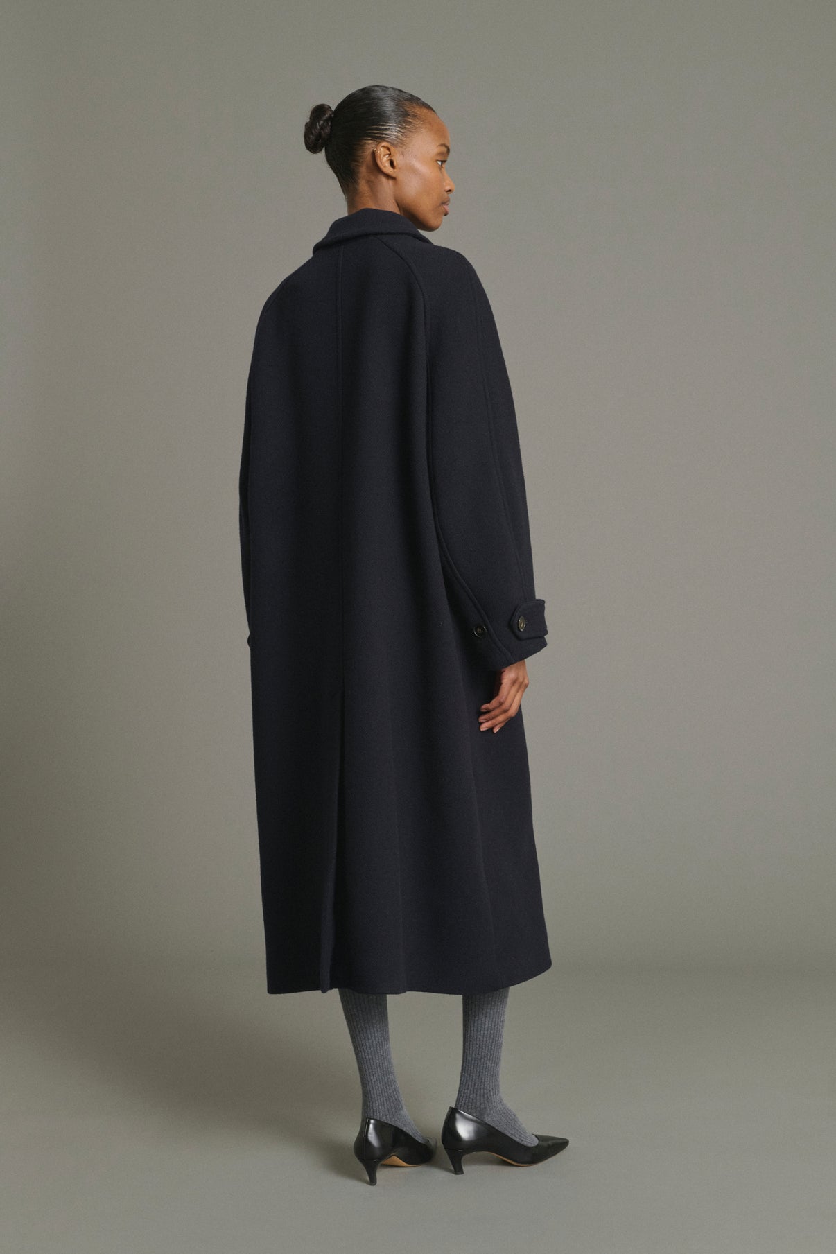 Manteau Berlin - Navy - Laine - Femme vue 2