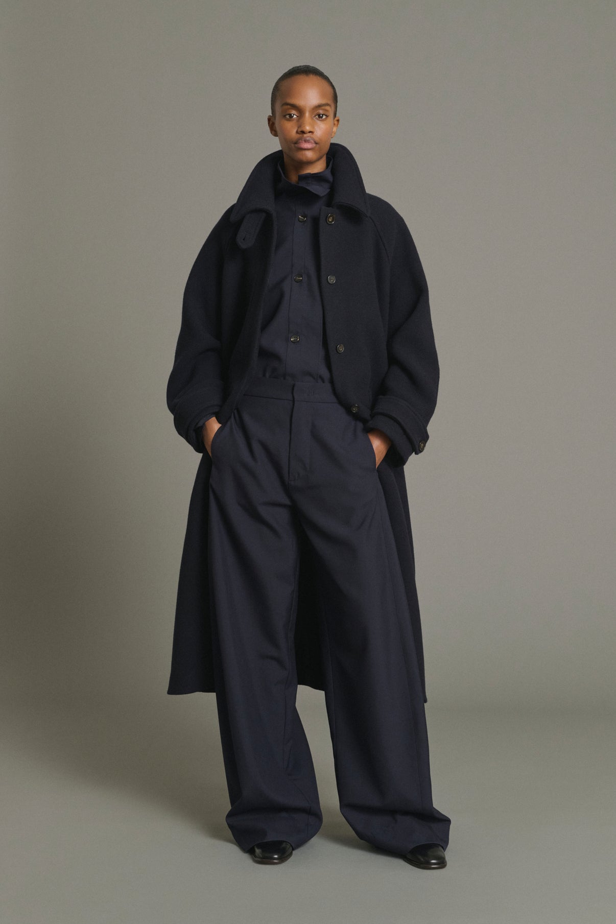 Manteau Berlin - Navy - Laine - Femme vue 4