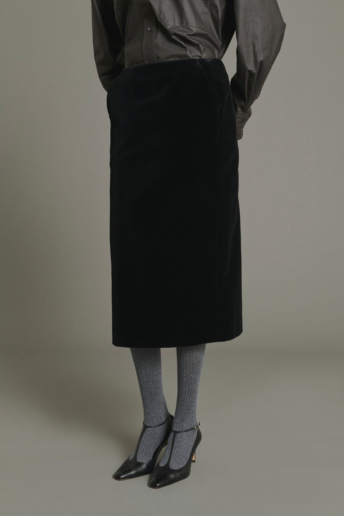 Flavia skirt - Black - Cotton - Women vue 3