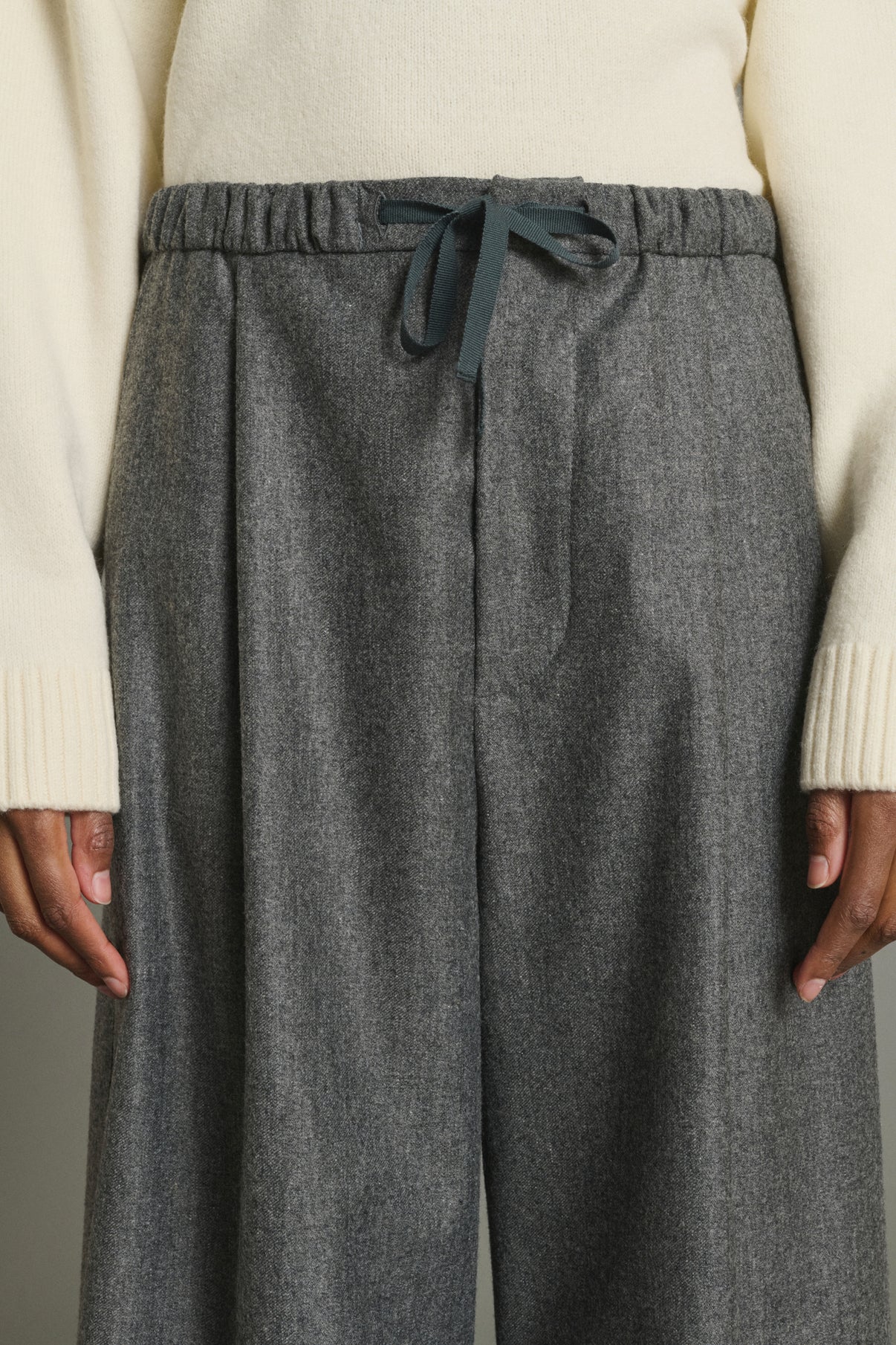 Pantalon Hugues - Gris Chiné - Laine - Femme vue 4
