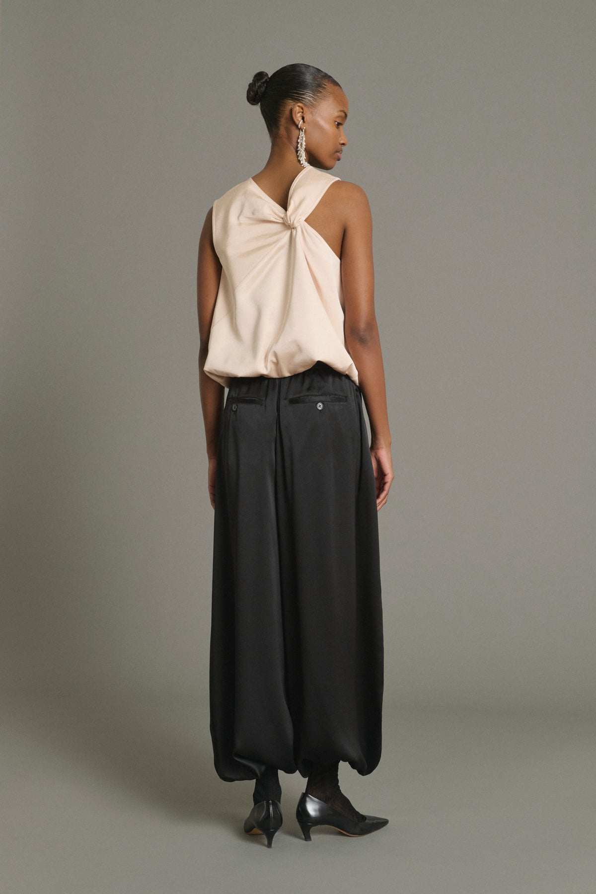 Pantalon Leopold - Noir - Soie - Femme