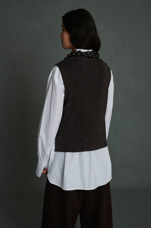 PULL VIDA MARRON/ARGENT