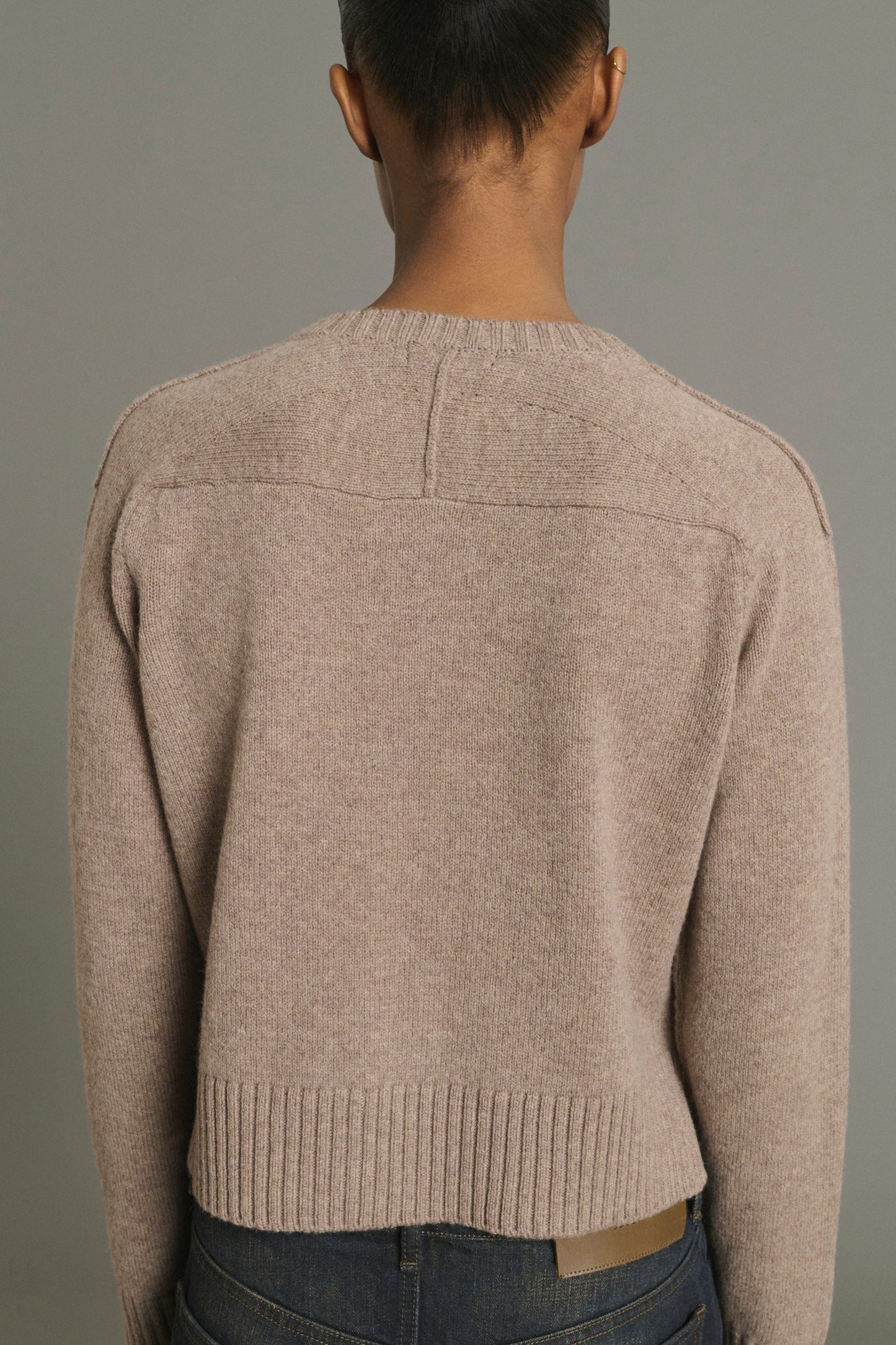 Cardigan Virginia - Beige Marl - Merino Wool - Women