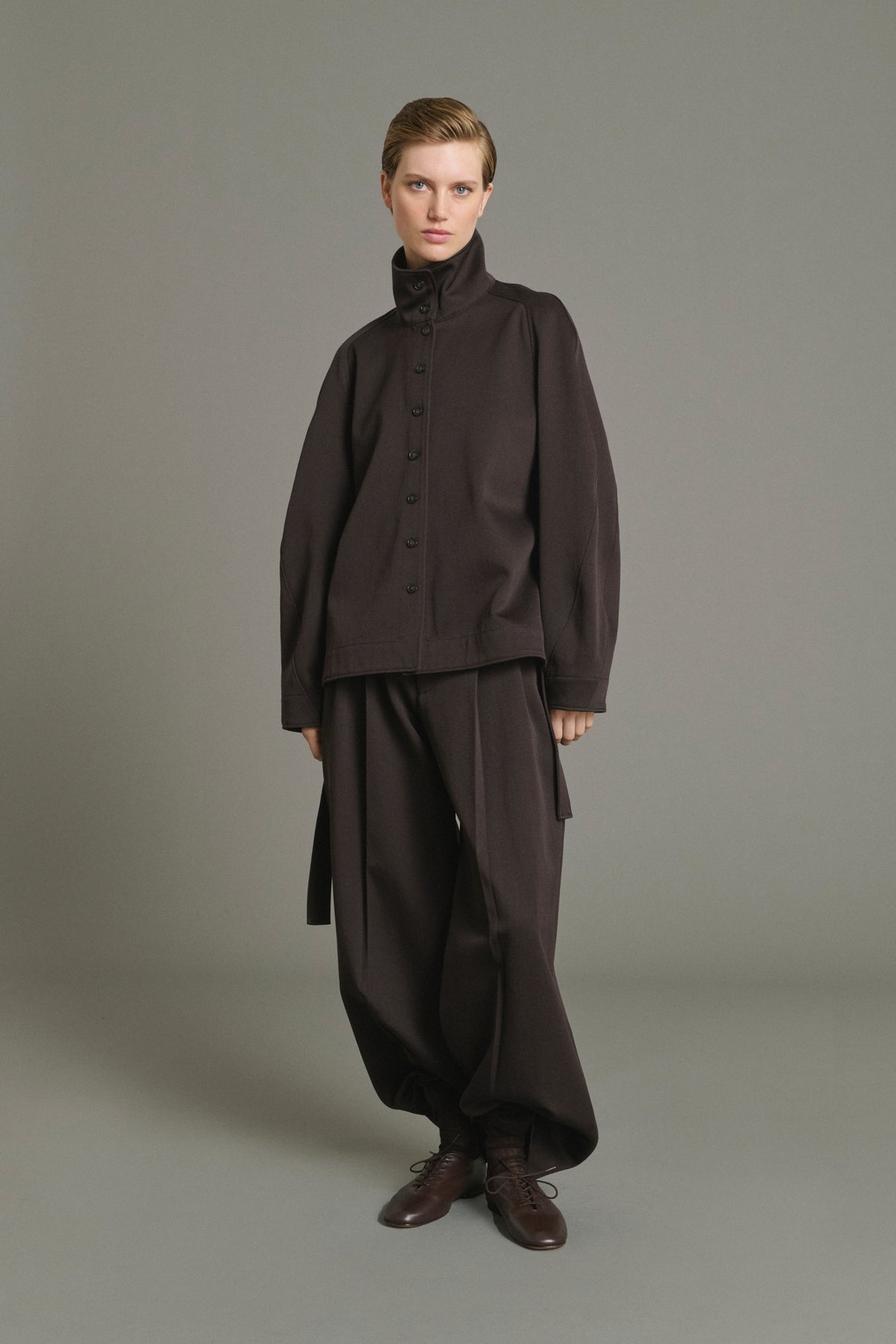 Geode Jacket - Ebony - Wool - Women vue 1