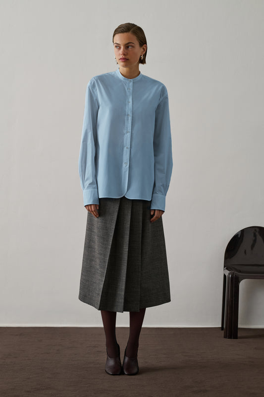 Chemise Bermudes - Bleu Ciel - Coton - Femme