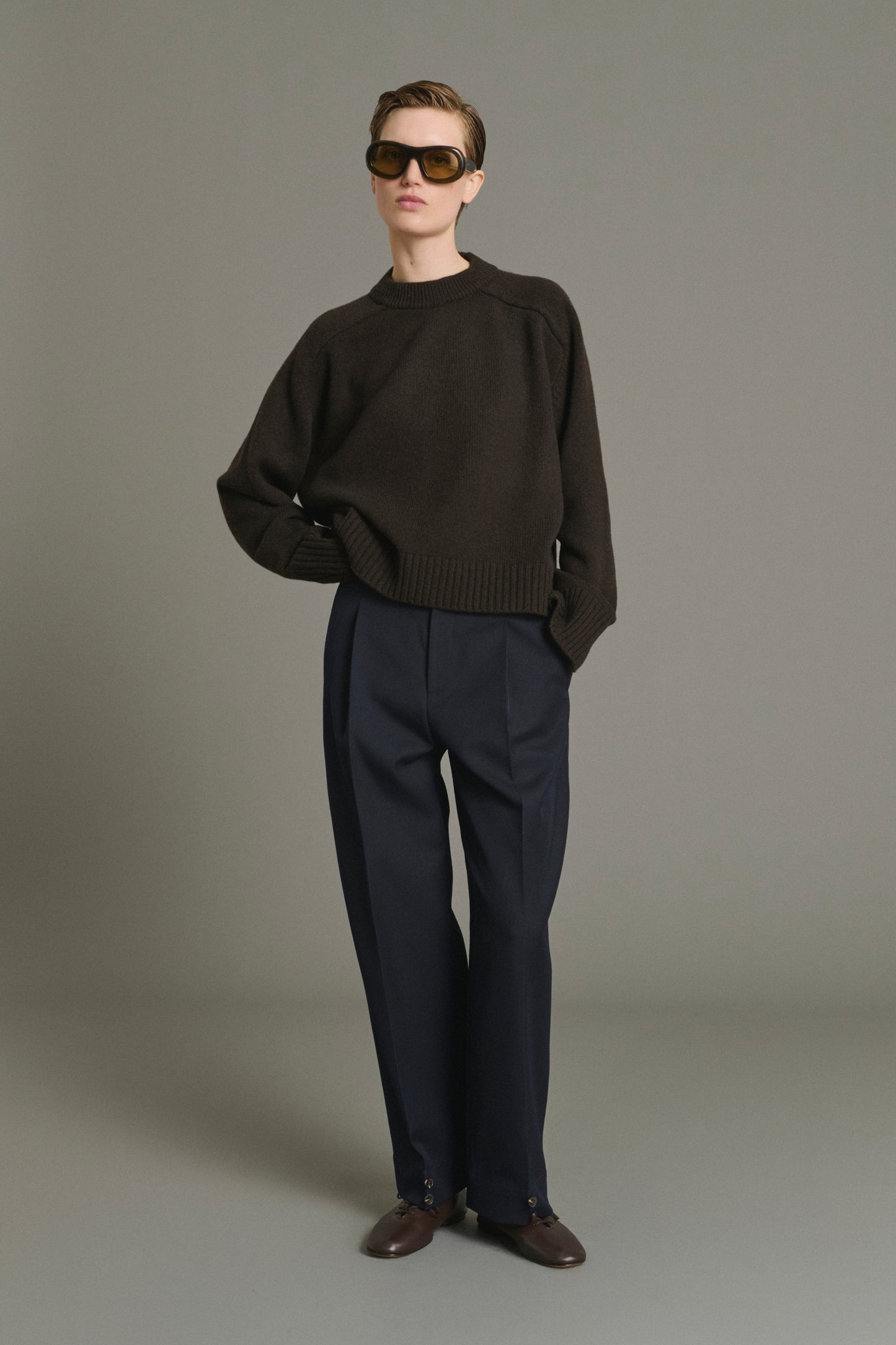 Pull Will - Chocolat - Laine Mérinos - Femme