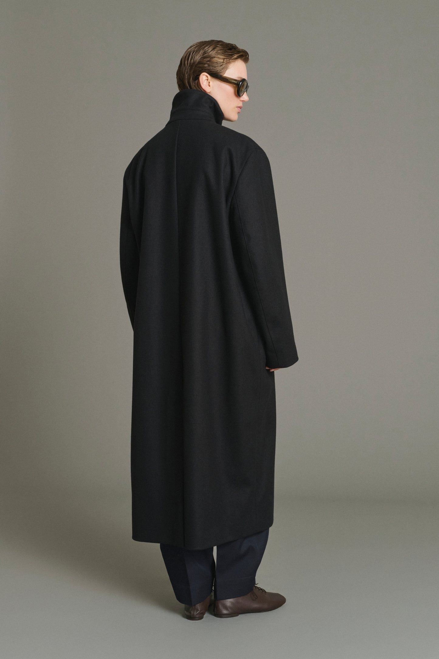 Manteau Germain - Noir - Laine - Femme