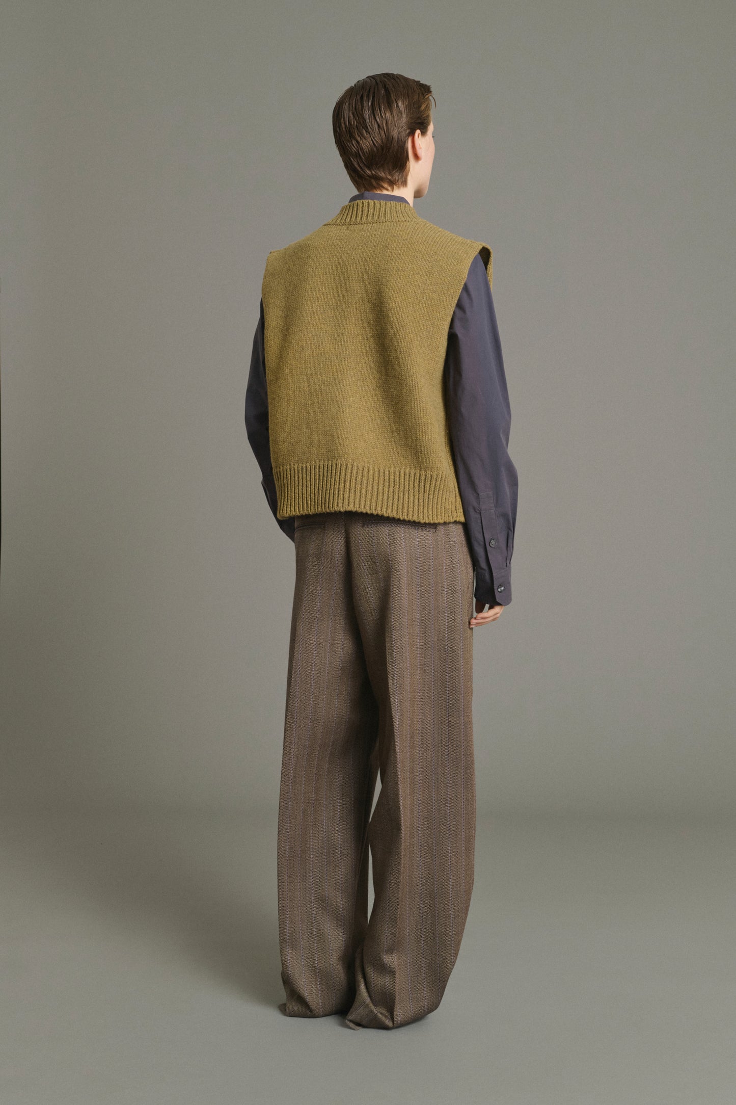 Cardigan Kalyanee - Lime - Wool - Women