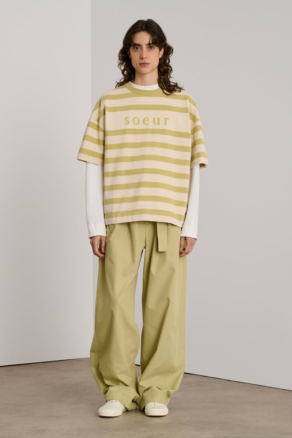 Tee-Shirt Adam - Écru/Sauge - Coton - Femme vue 4