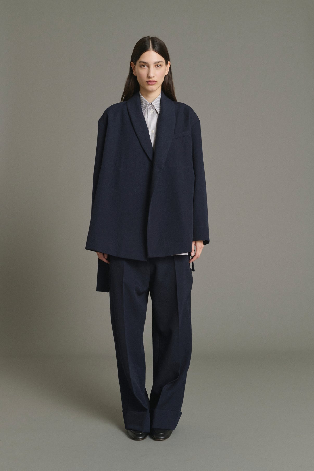 Pantalon Kobe - Navy - Laine - Femme vue 1