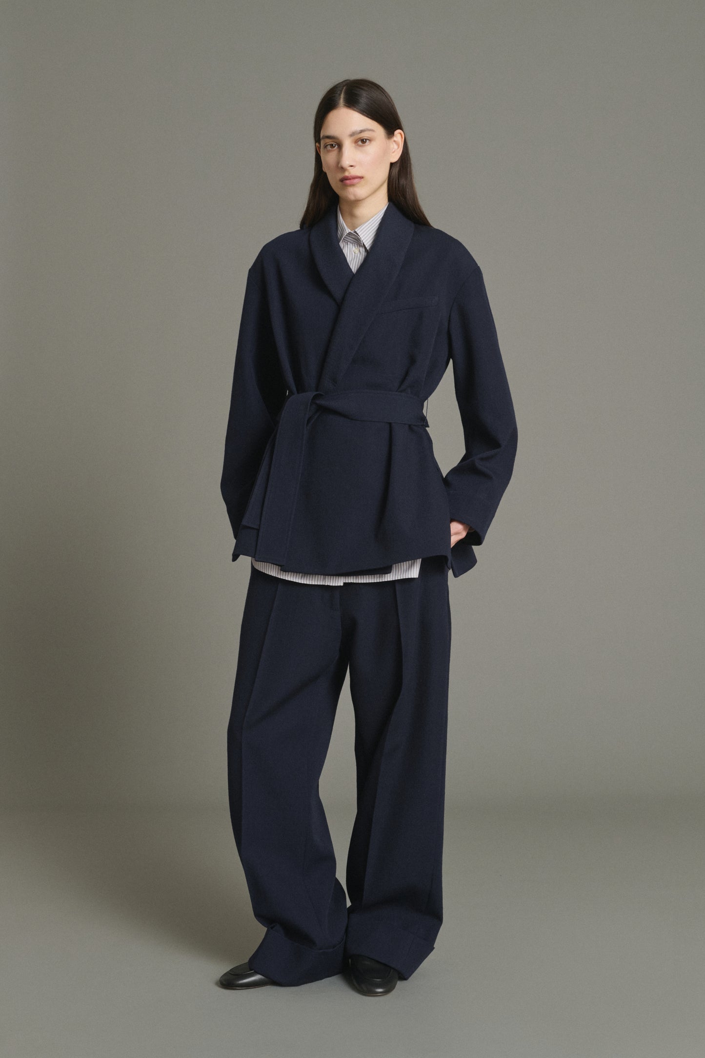Veste Come - Navy - Laine - Femme
