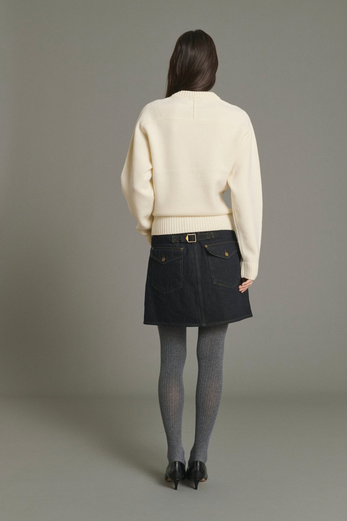Skirt Lacy - Black - Cotton - Women vue 2