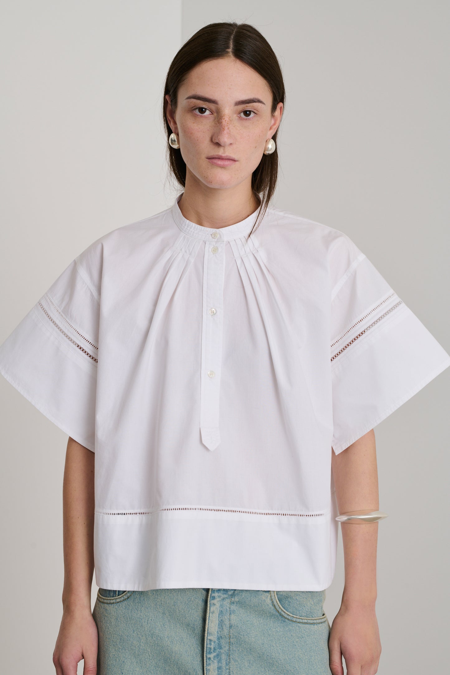 Blouse Dara - Blanc - Coton - Femme