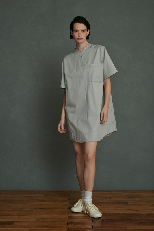 Robe Alice - Gris Clair - Coton - Femme
