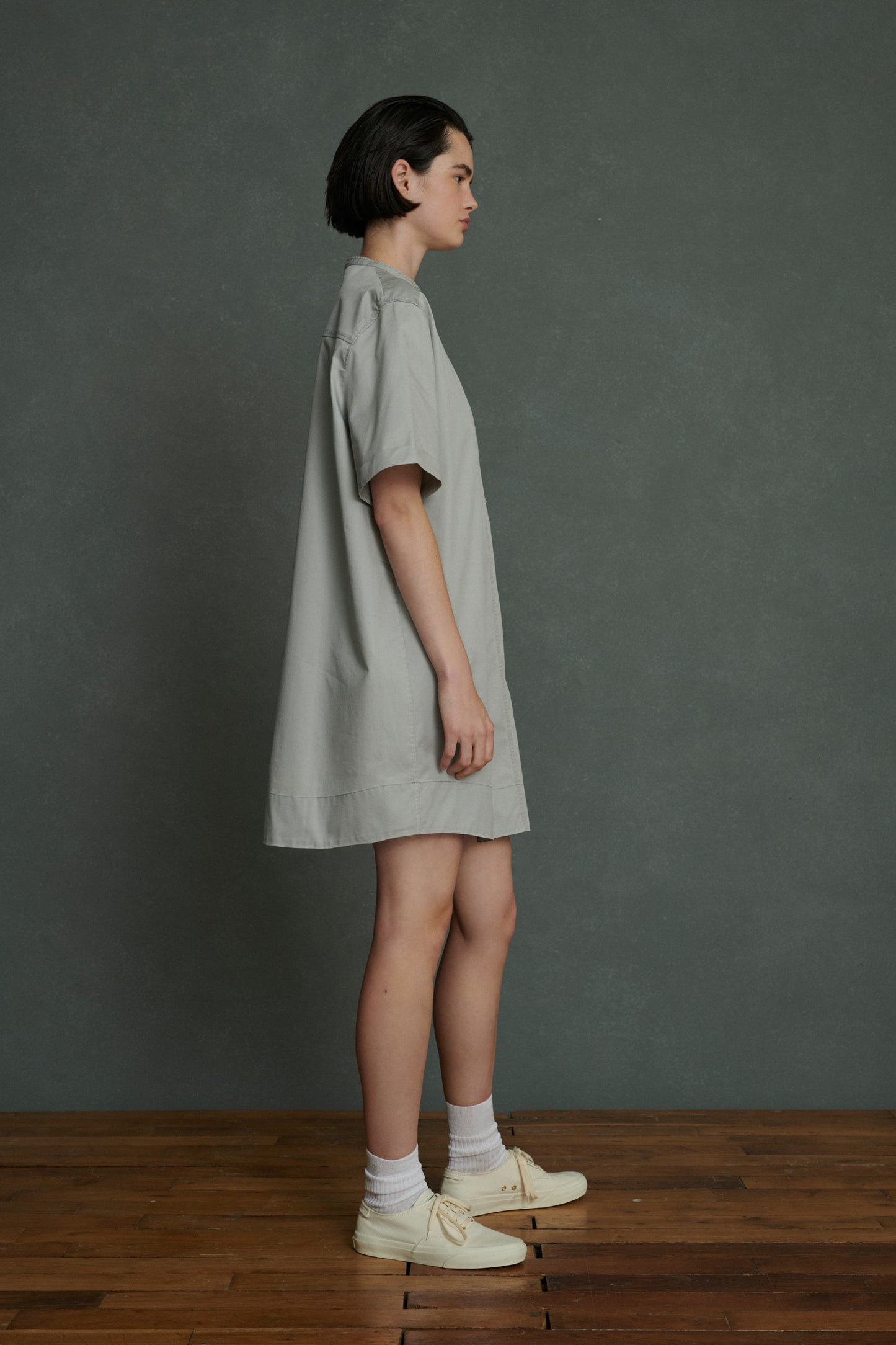 Robe Alice - Gris Clair - Coton - Femme