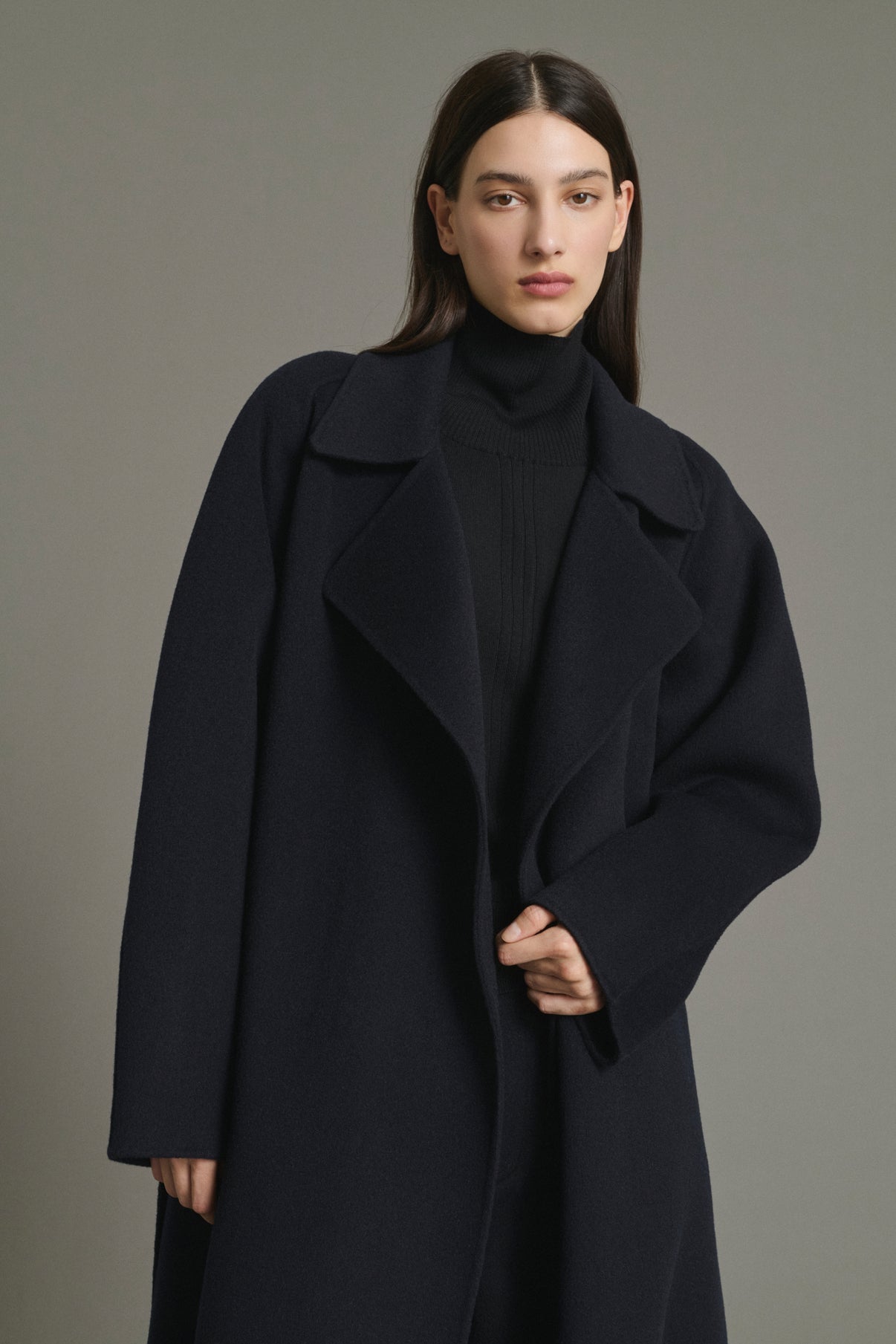 Manteau Harvard - Deep Navy - Laine - Femme vue 3
