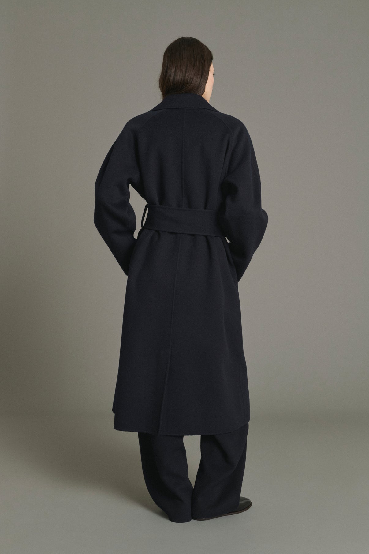 Manteau Harvard - Deep Navy - Laine - Femme vue 2