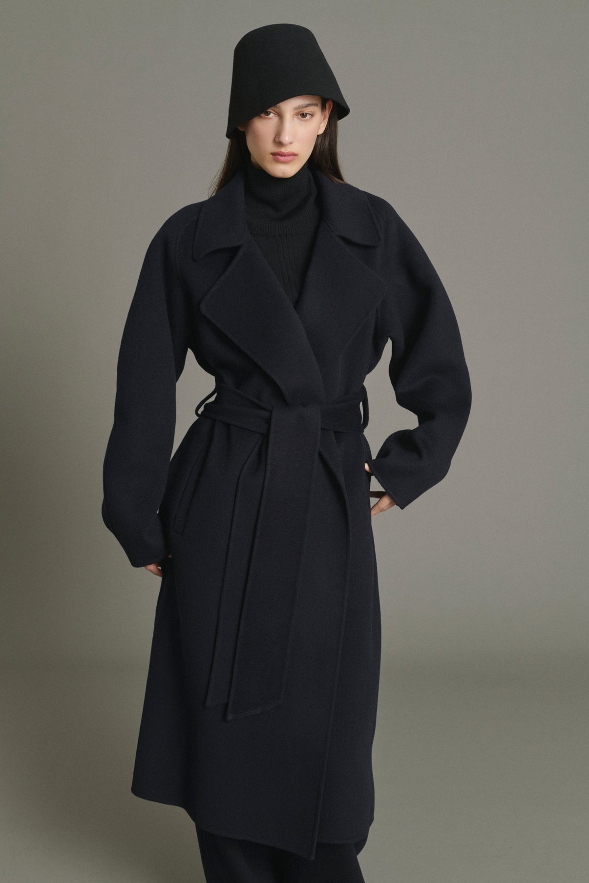 Manteau Harvard - Deep Navy - Laine - Femme vue 5