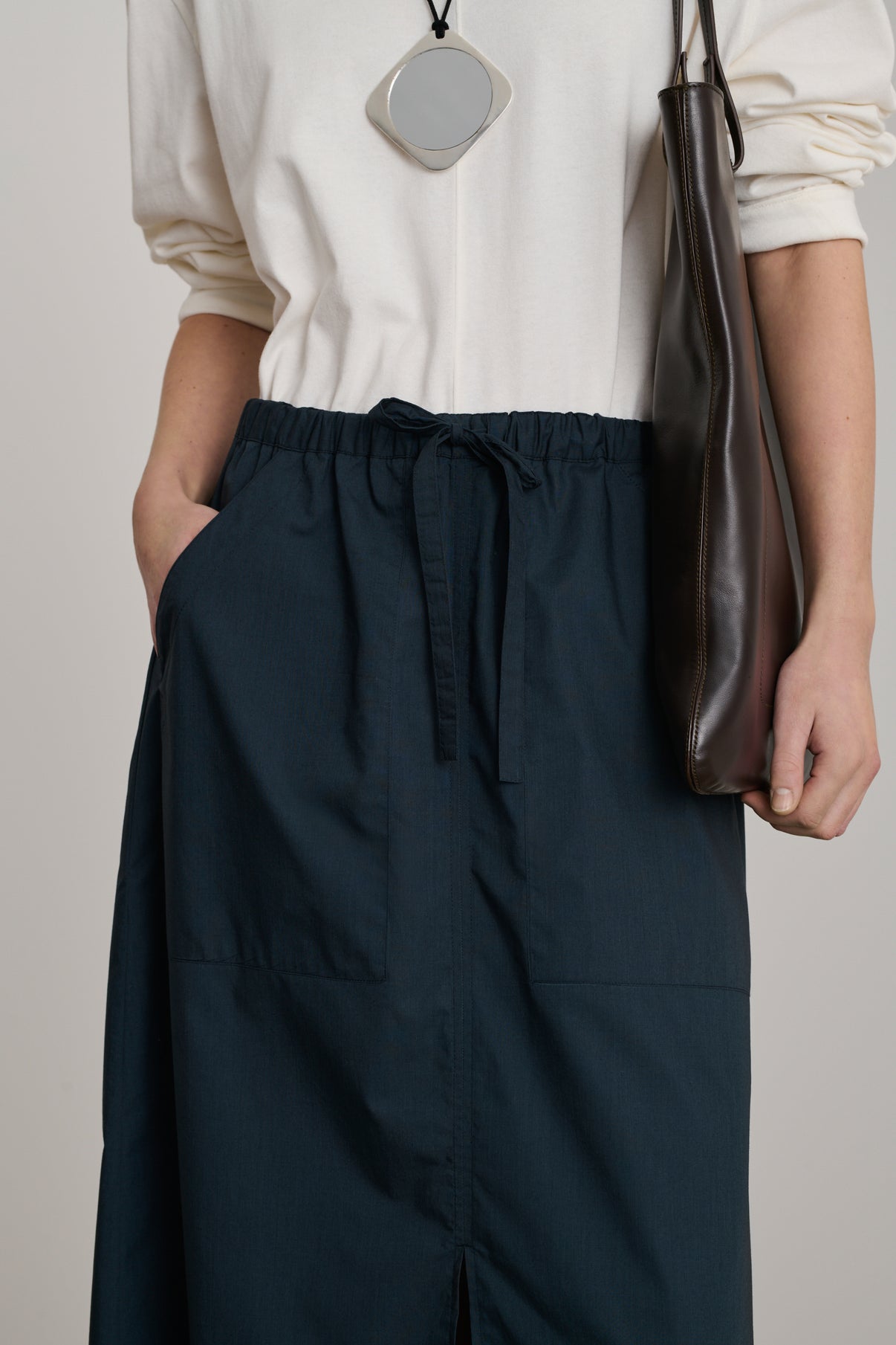 Jupe Agadir - Bleu Nuit - Coton - Femme vue 4