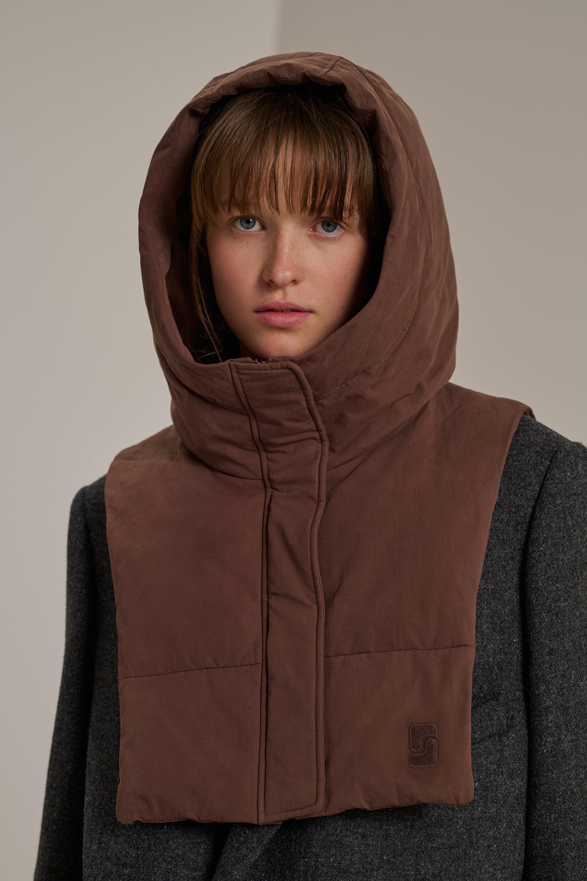 Col Courchevel - Rose Brun - Coton - Femme vue 2