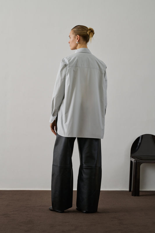 Pantalon Fares - Noir - Cuir - Femme