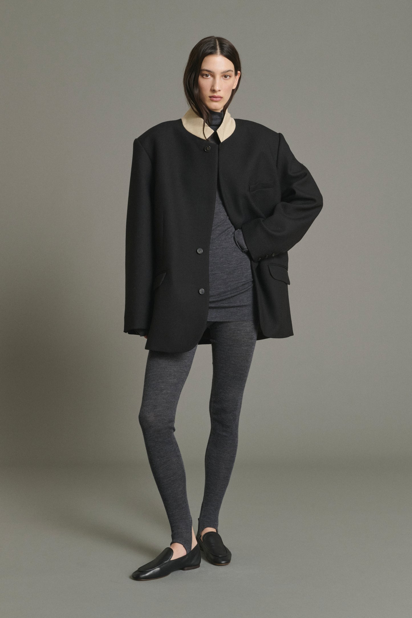 Jen Legging - Anthracite Grey - Wool - Women