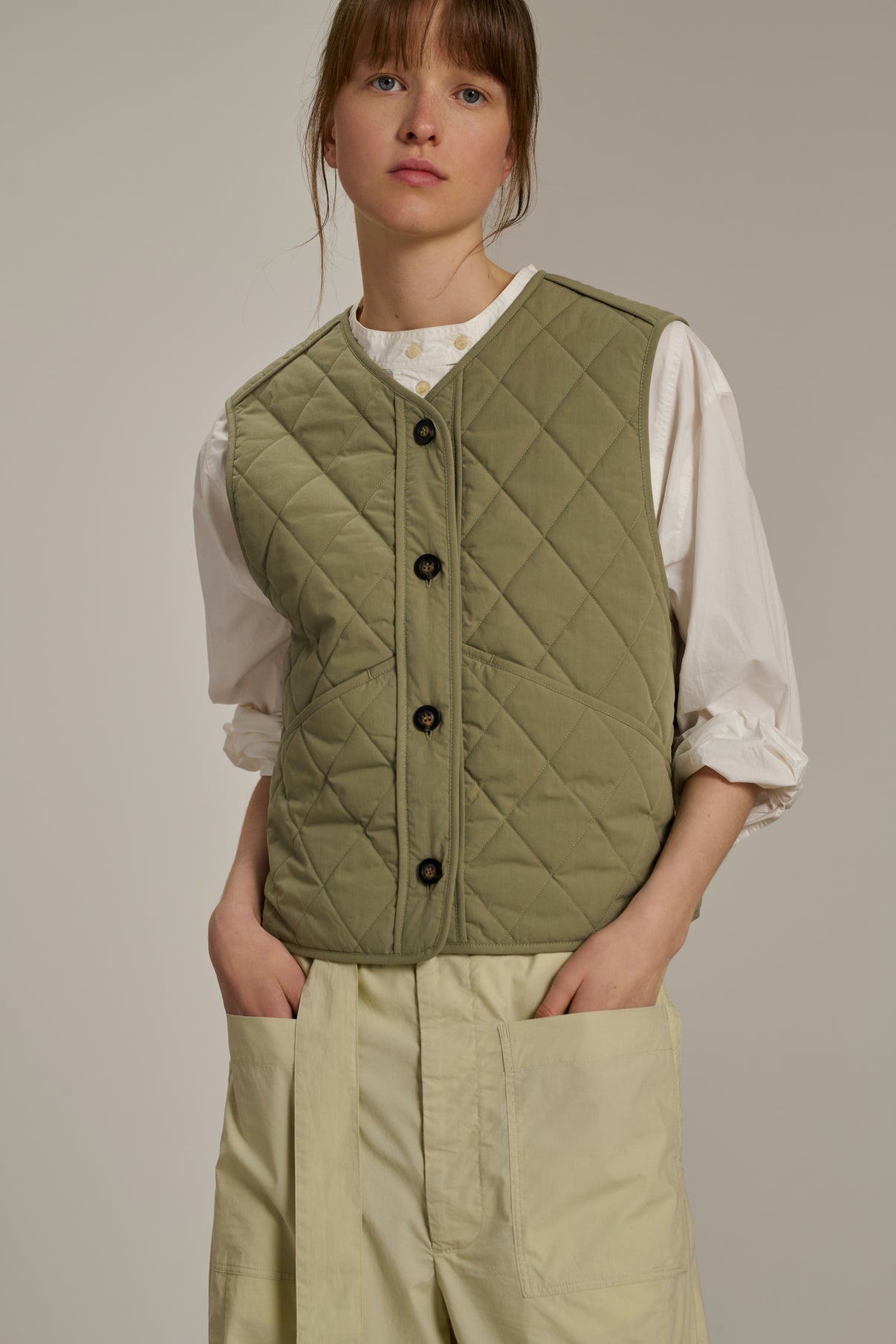 Blouson Ulla - Amande - Coton - Femme vue 1
