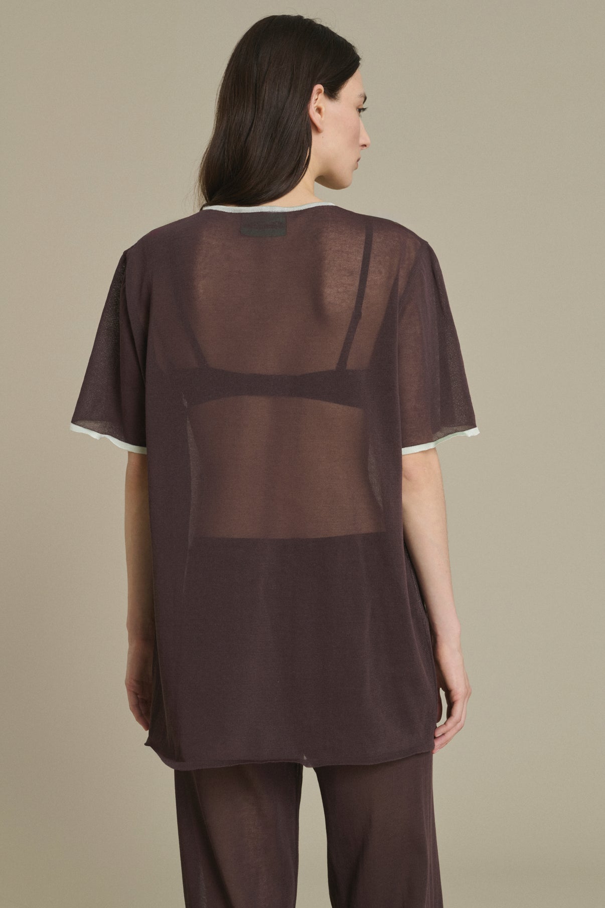 Dua chocolate T-shirt in knit Soeur & TL180 - Soeur vue 2