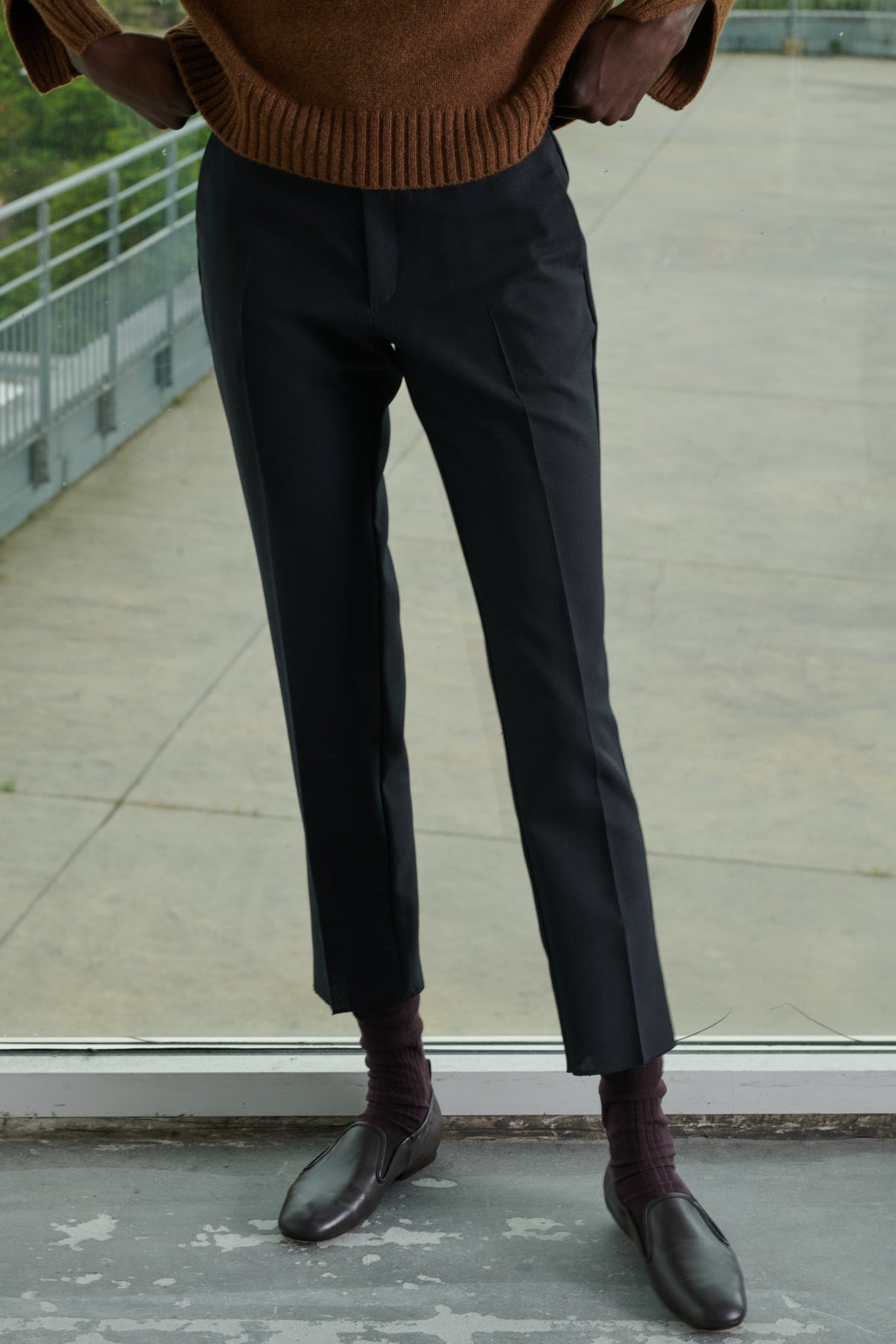 Pantalon Adele - Noir - Laine - Femme vue 2