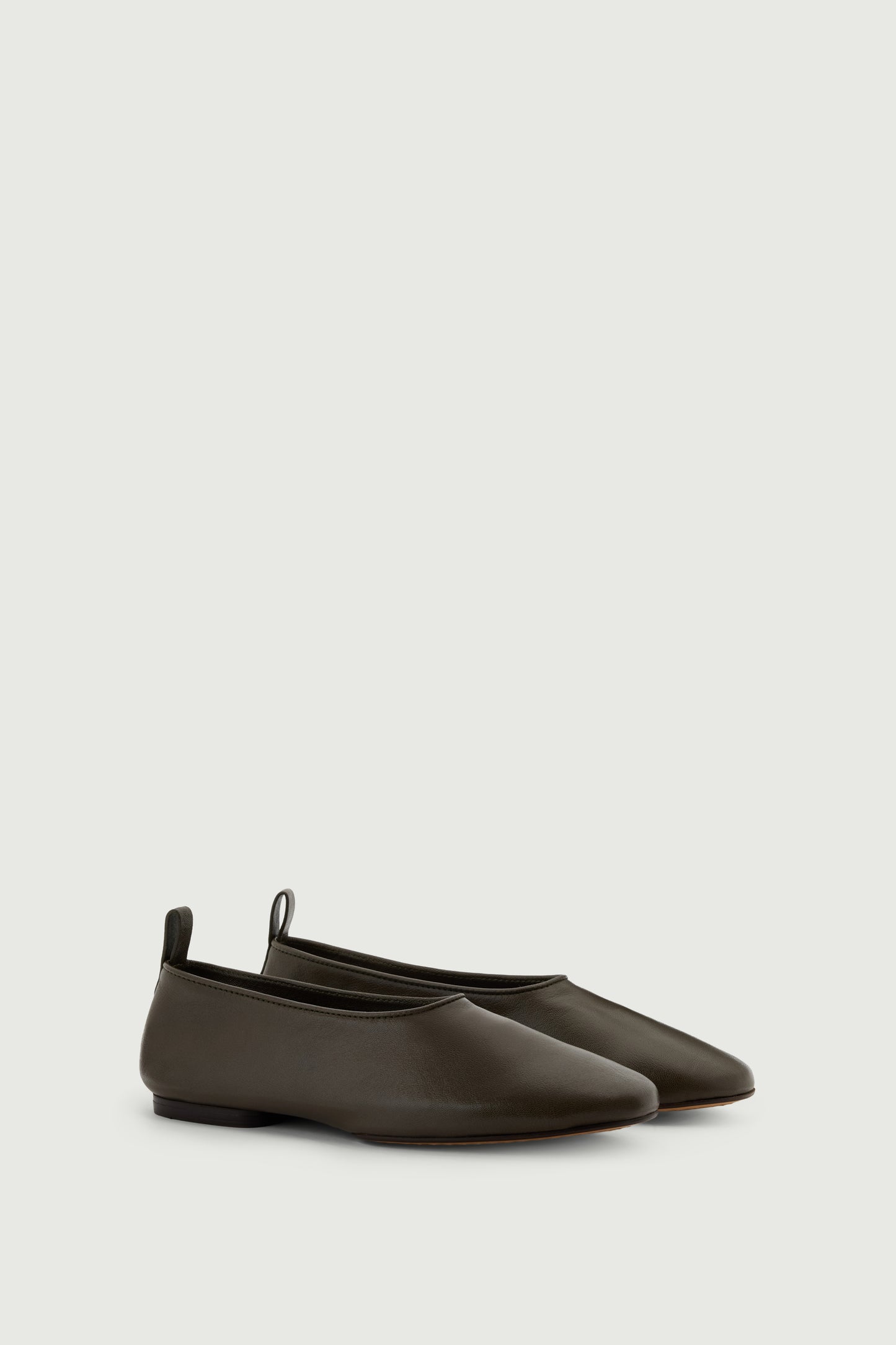 Ballerines Bala - Kaki Foncé - Cuir - Femme