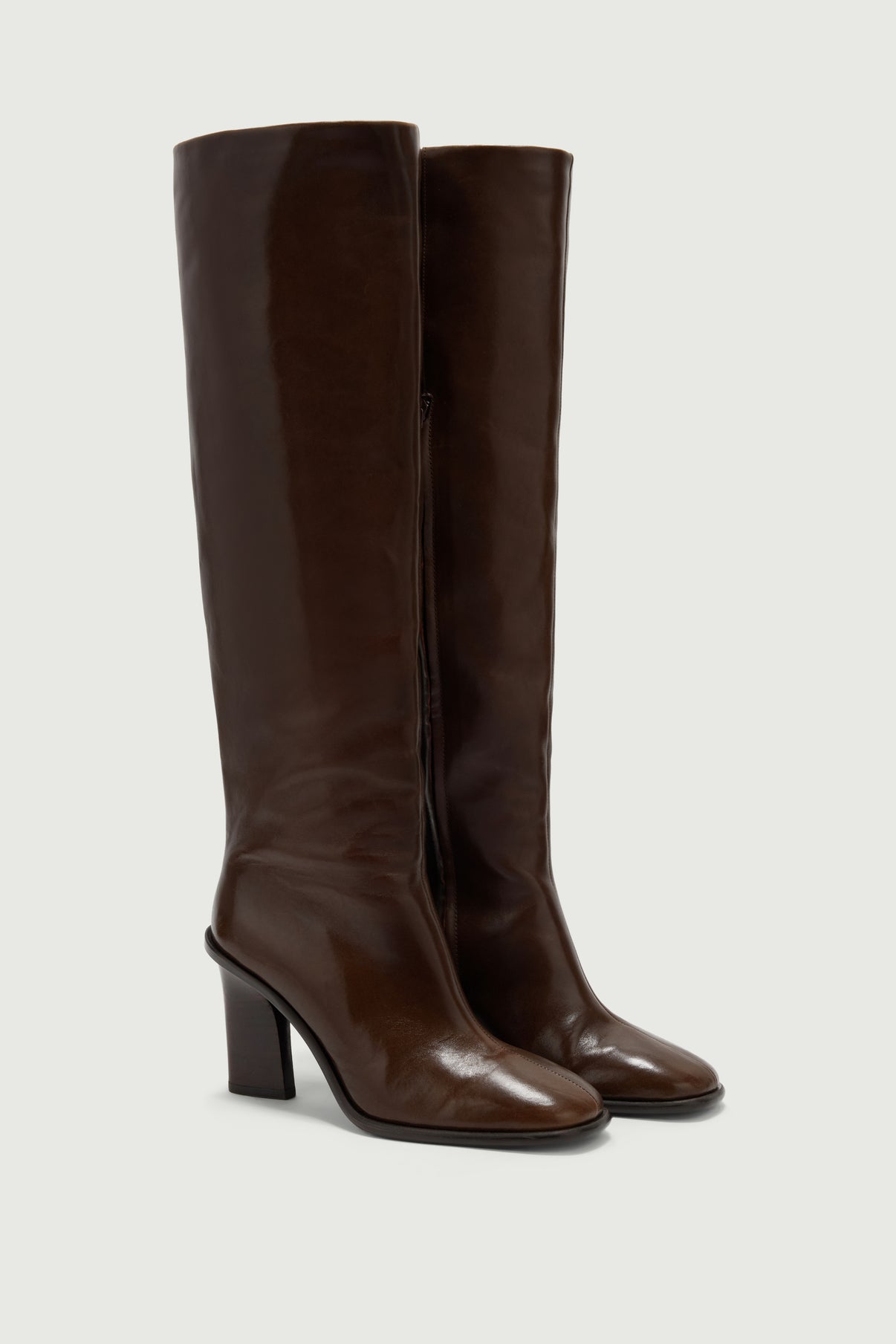 Bottes Livia - Marron Foncé - Cuir - Femme vue 4