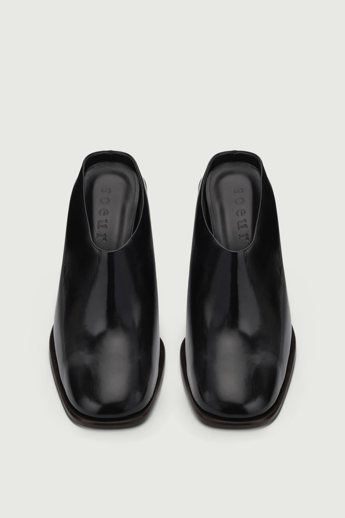 Mules Elba - Noir - Cuir - Femme vue 3