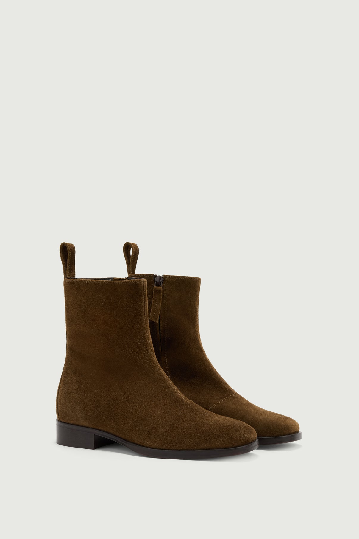 Bottines West - Marron/Vert - Cuir - Femme vue 2