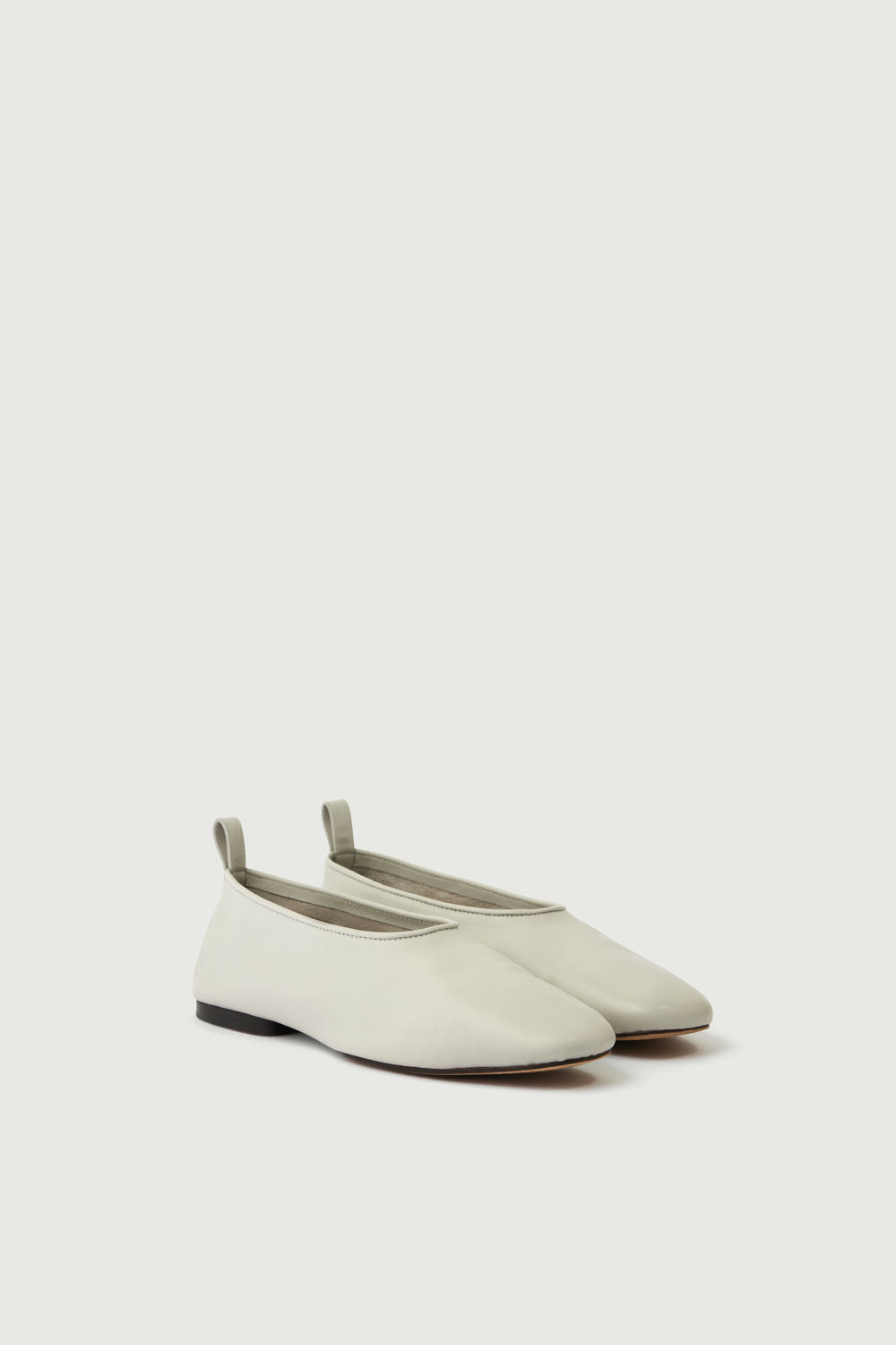 Ballerines Bala - Gris Clair - Cuir - Femme vue 3