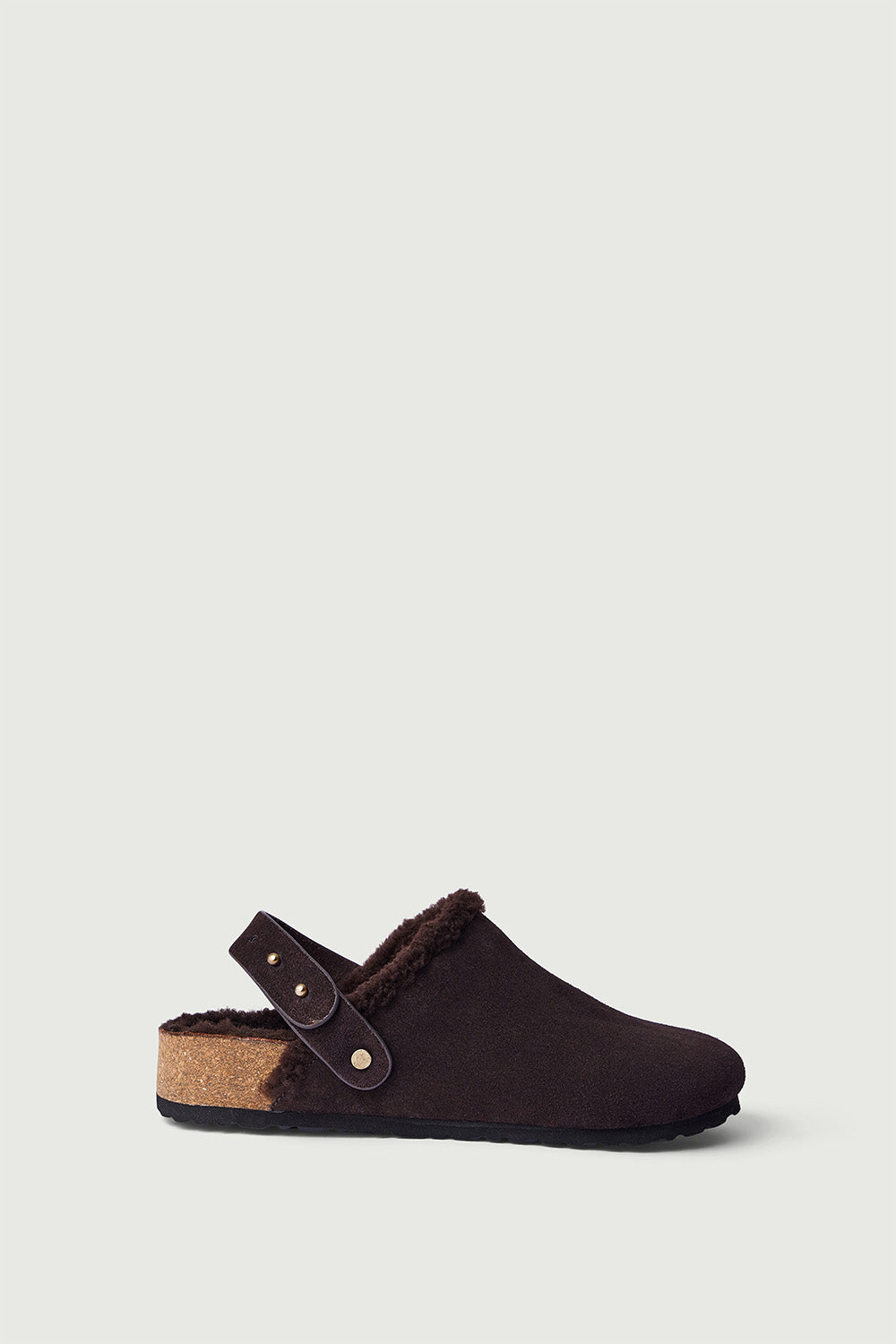 Sabots Sleepy - Marron Foncé - Cuir - Femme vue 3