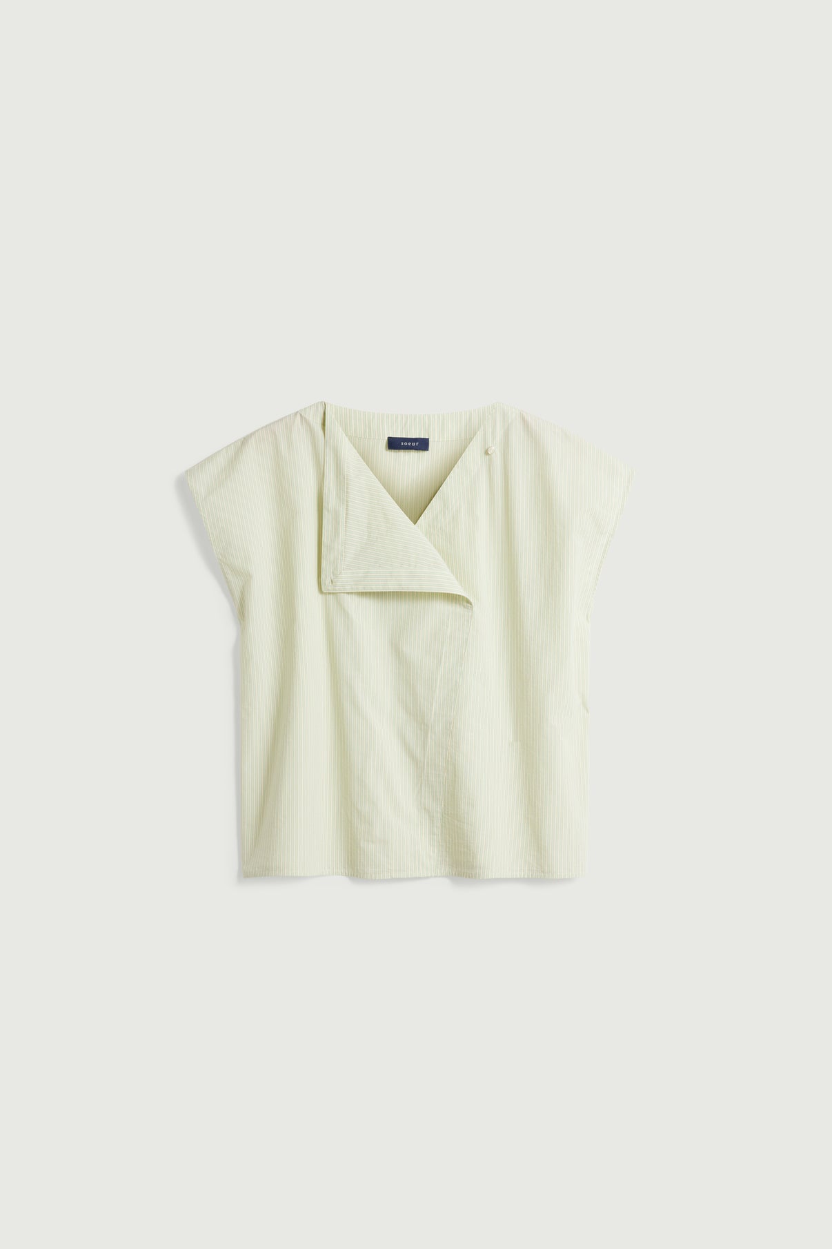 Blouse Lorena - Vert/Écru - Coton - Femme vue 7