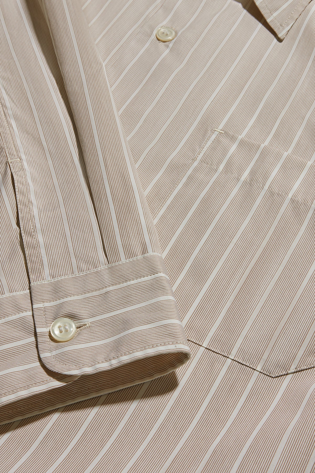 Chemise Glenn - Noisette/Écru - Coton - Homme vue 7
